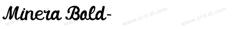 Minera Bold字体转换